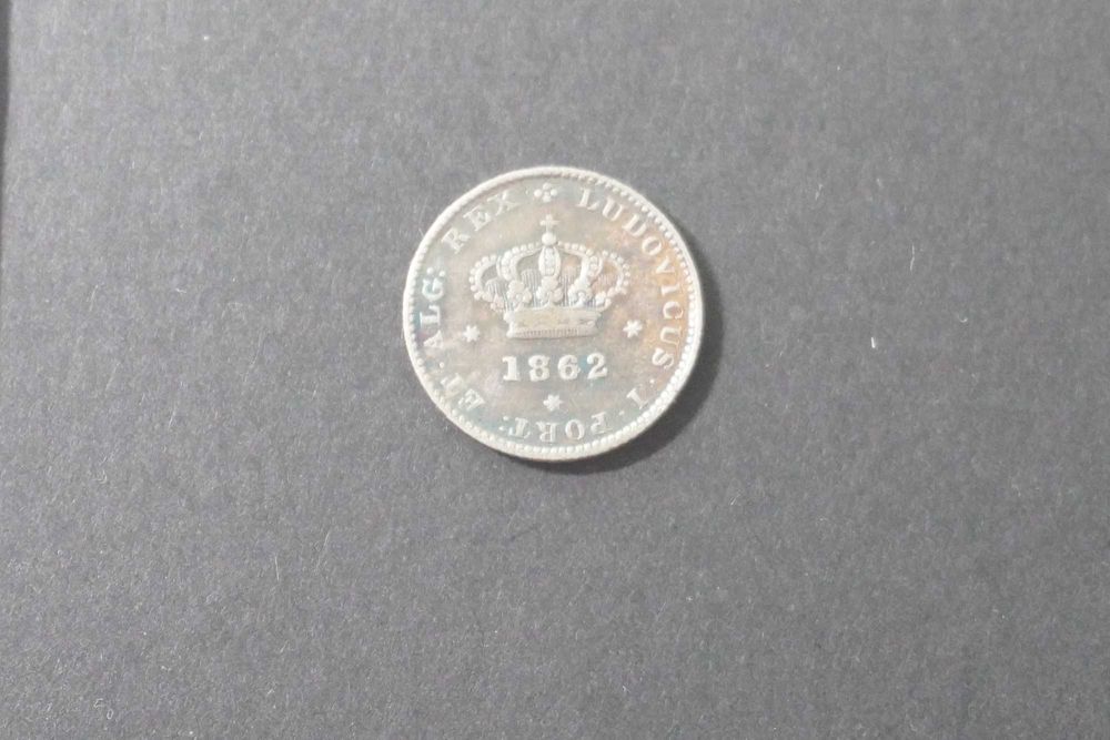 Moeda Portugal 50 reais 1862  Лот 17