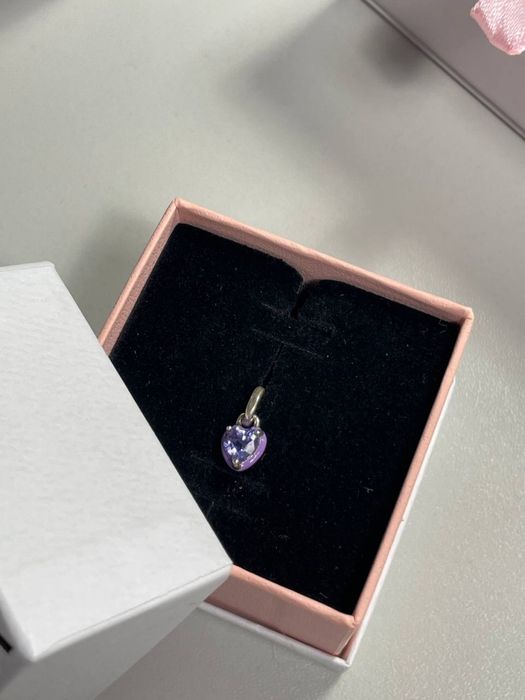 “PANDORA” Намистина «фіолетове серце»