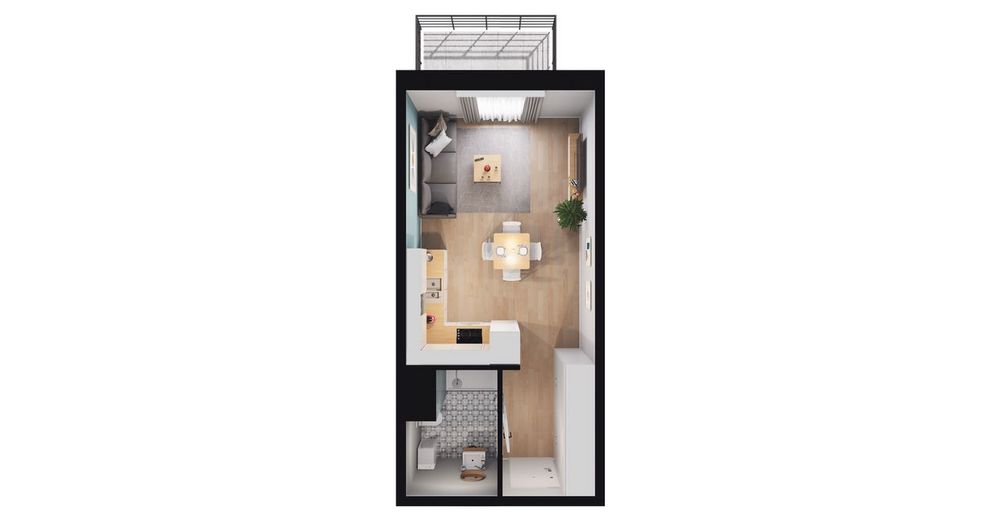 1-pokojowe mieszkanie 29m2 + balkon Bez Prowizji