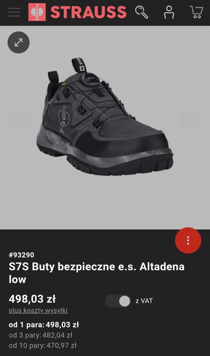 Buty robocze BHP Strauss Altadena low