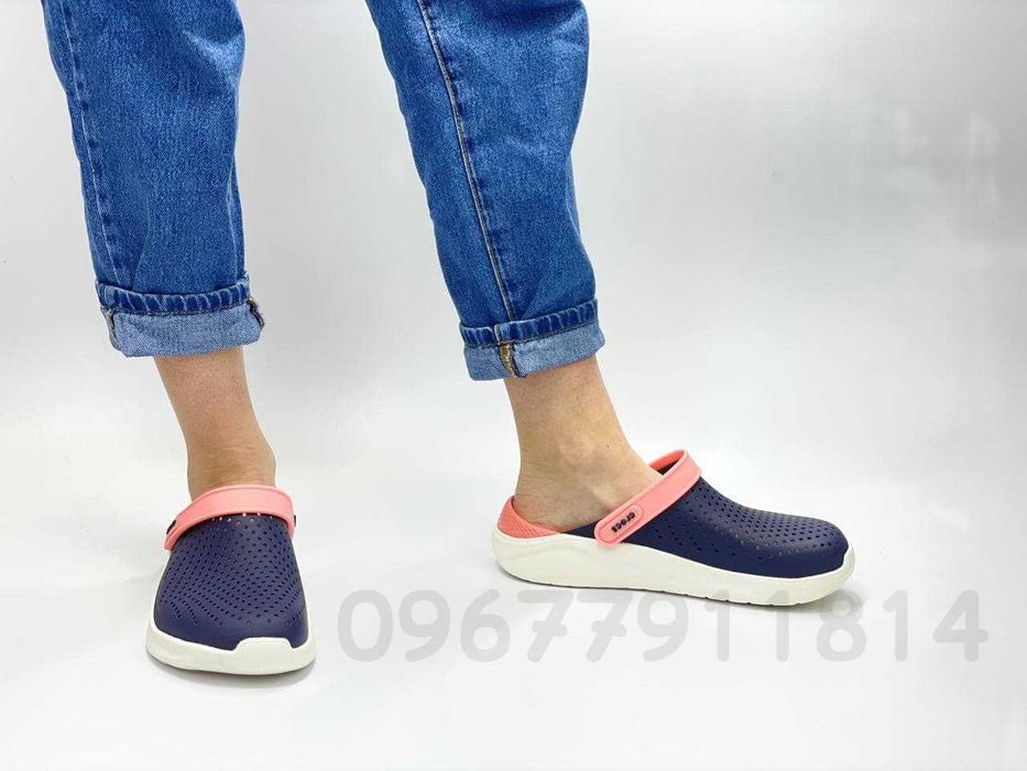 Женские сабо крокс лайт райд Crocs LiteRide navy/melon и др расцветки