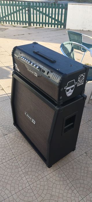 Amplificador de guitarra Line 6 Spider III HD75 com gabinete Line 6 Spider 4x12