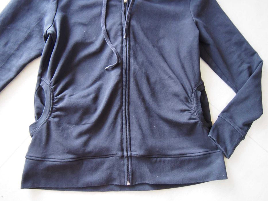 Bluza M/L czarna kaptur rozpinana blu motion