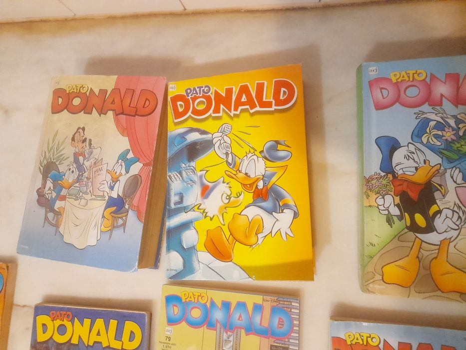 Conjunto de 9 Livros de Banda Desenhada Disney Pato Donald