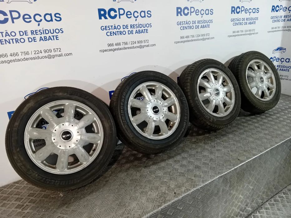 Conjunto Jantes 15 Mini Cooper R50 R52 R53 175x65xR15 4x100 Original