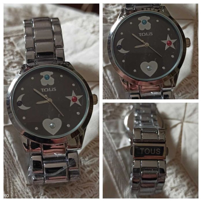 Relógio em aço inoxidável