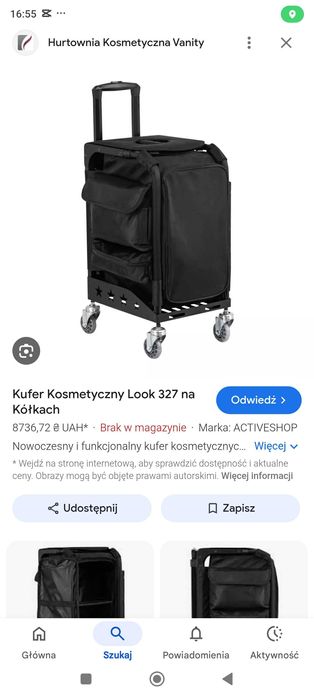 Kufer kosmetyczny na kółkach