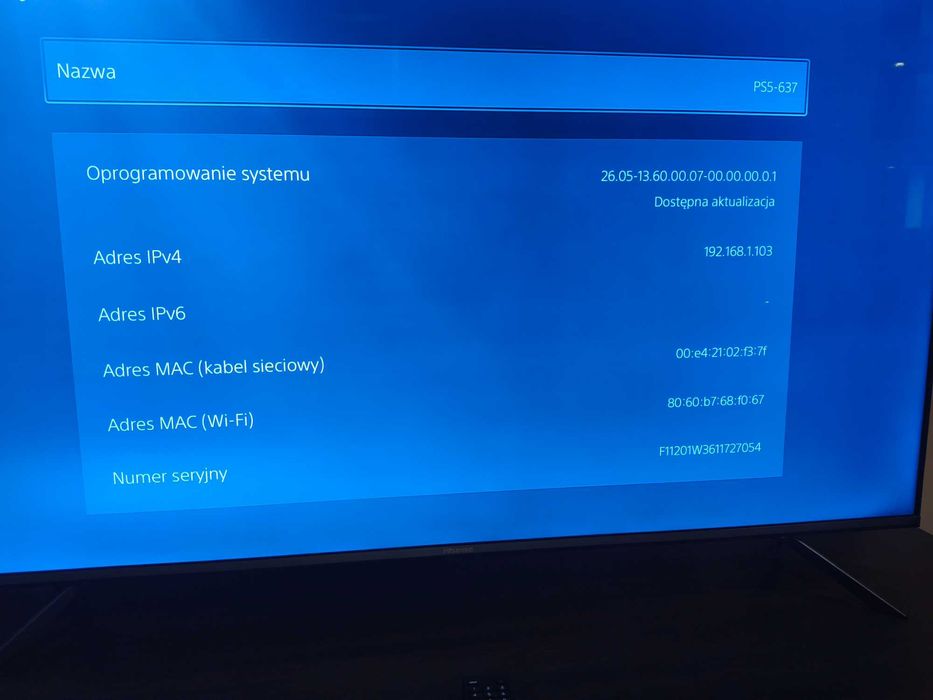 Konsola ps5 digita