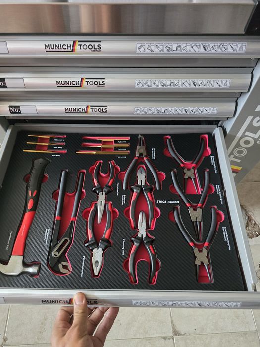 Carrinho de ferramentas 7 gavetas 6 cheias novo