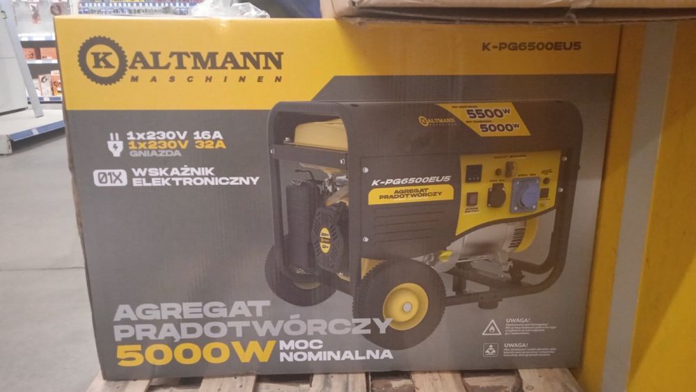 Электрогенератор KALTMANN K-PG6500PRO EUR5.    5 кВт- 5.5 кВт