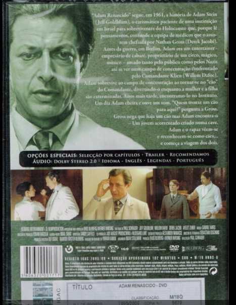 Dvd NOVO Adam Renascido SELADO Filme Jeff Goldblum Dafoe Paul Schrader