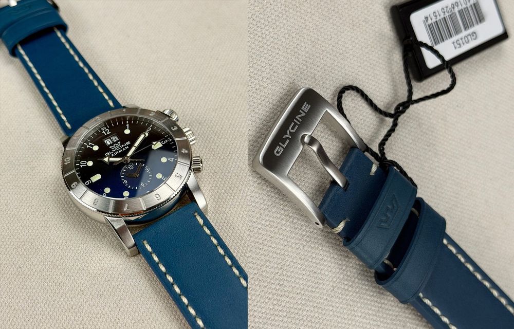 Годинник швейцарський Glycine Airman GL0151 GMT 42 mm 200MT Swiss Made