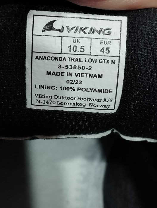 Viking Anaconda Trail Low GTX buty trekkingowe trialowe biegowe 45