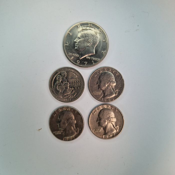 quarter dollar перевертыши. 1971.1981.1983.1972.2017.