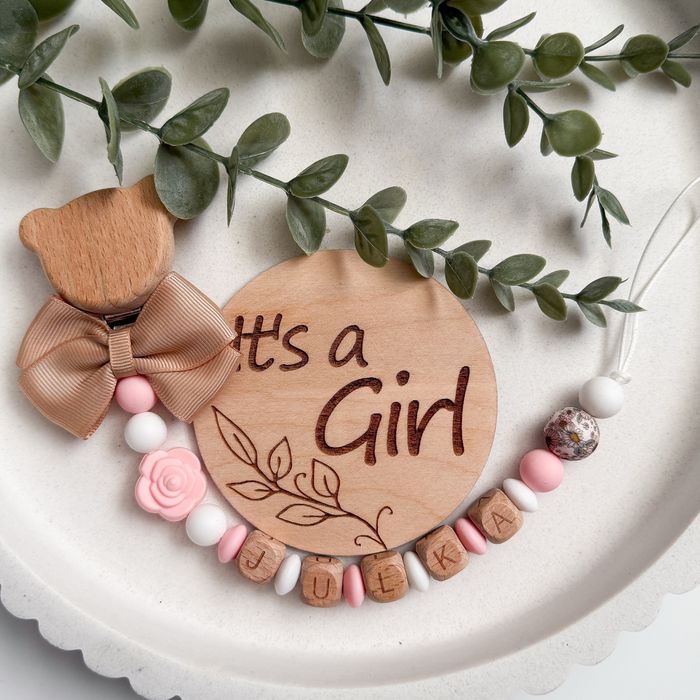 Zawieszka do smoczka z imieniem