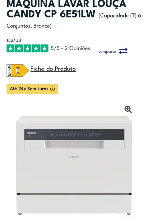 Máquina de lavar louça pequena
