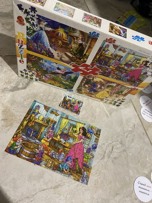 набор пазлов Danko Toys 4 в 1 пазлы