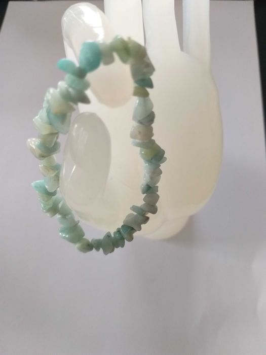 Pulseira de pedras naturais - Amazonite - fortalece a mente