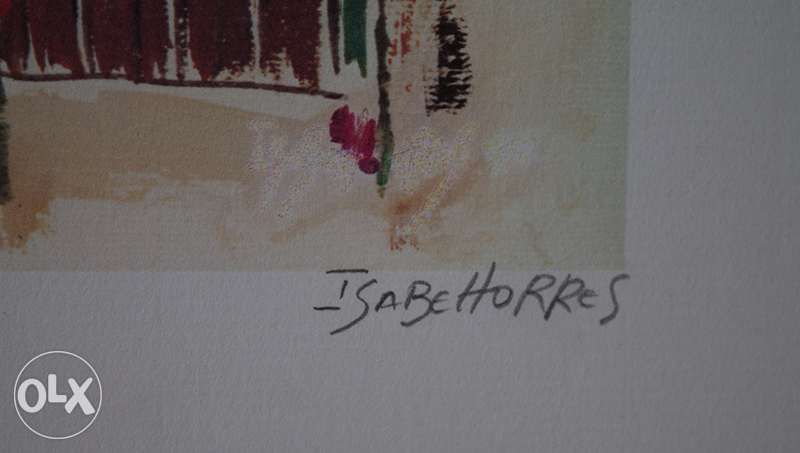 Serigrafia antiga Isabel Torres - Janelas