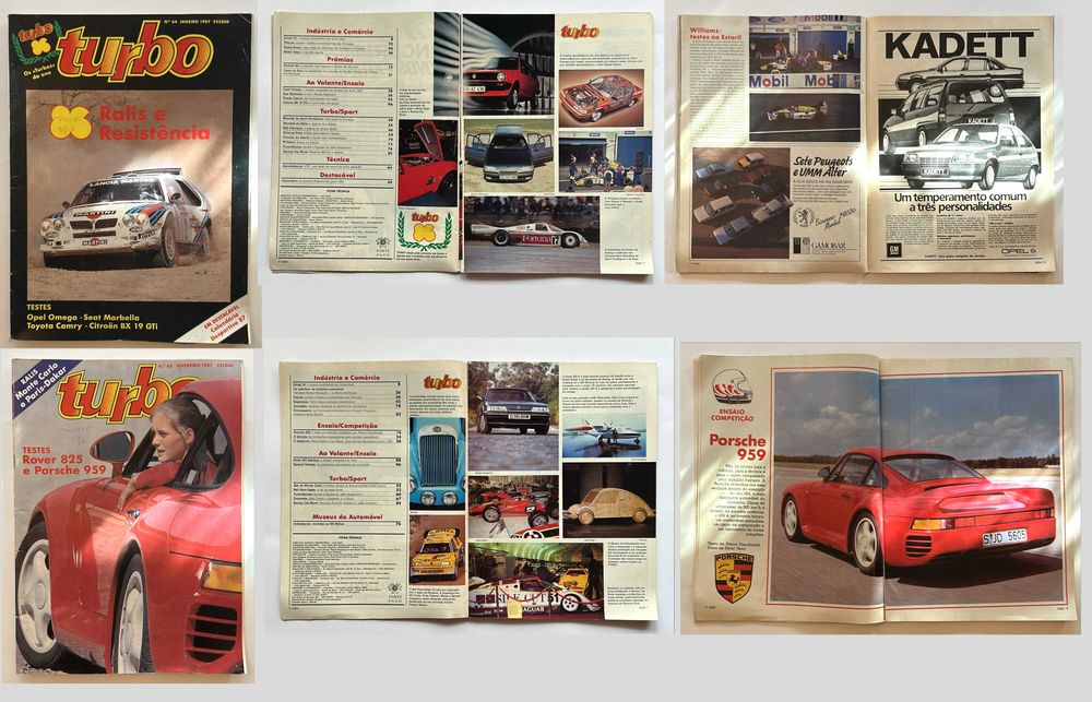 Coleção de revistas Turbo de 1987 (completa)