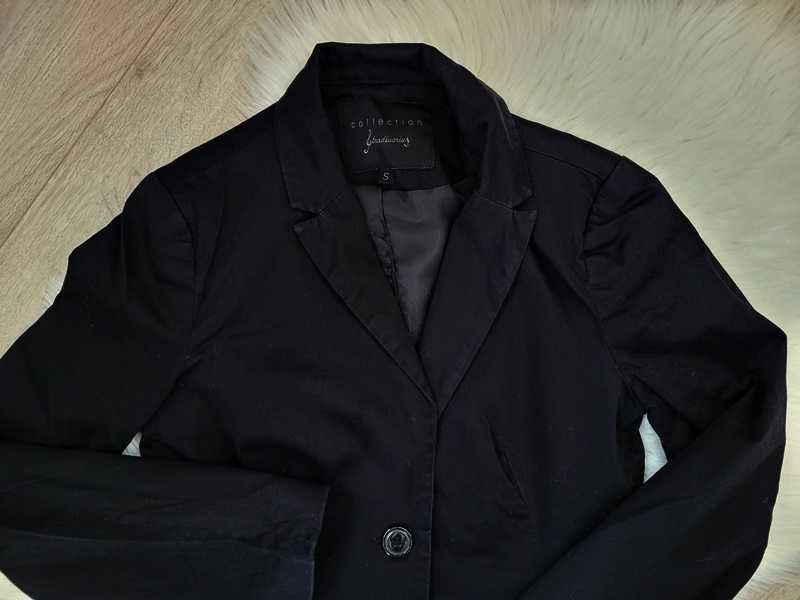 Czarna, elegancka, klasyczna, marynarka / żakiet, Stradivarius, S (36)