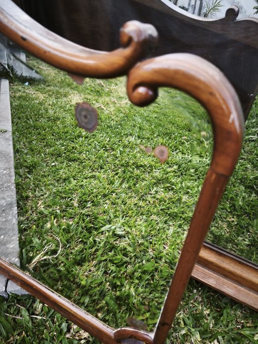 2 espelhos antigos de cómoda.