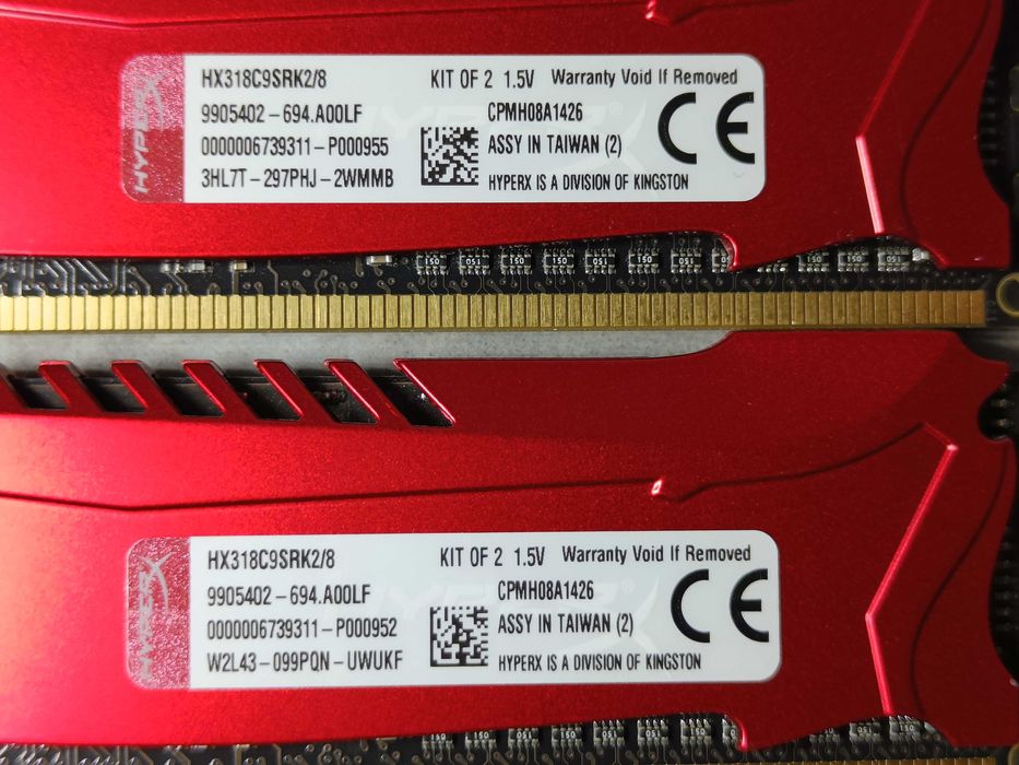 Оперативна память HyperX SAVAGE DDR3 4GB - 1866MHz - У РОБОЧОМУ стані