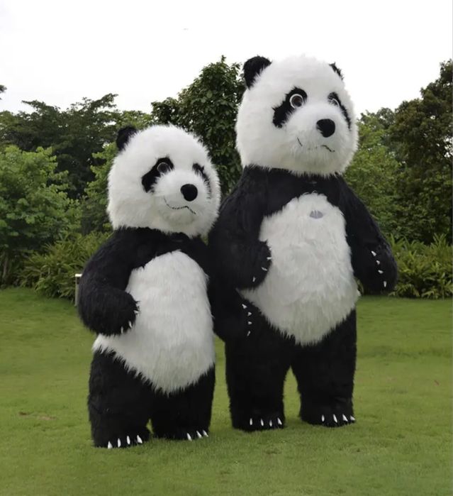 Продам ростовой надувной костюм мишка панда