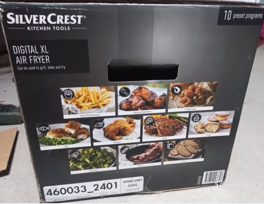 Digital Air Fryer XL Silver Crest