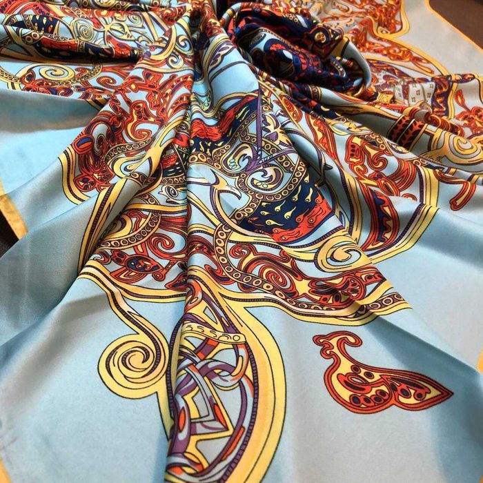 Платок новый шелковый 145/145см Хустка Hermes