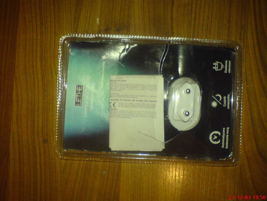 Lampka Nocna LED gniazdo lub bez czujnik światła dziennego/zmierzchu