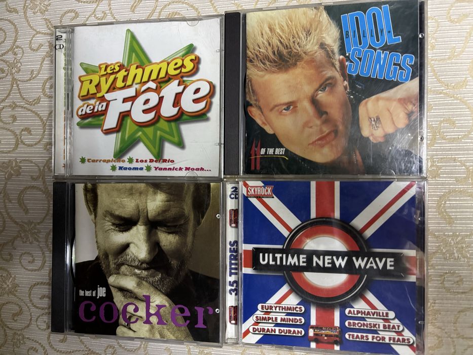Lote 4 CDs - Rock, New Wave & Hits de Festa | Billy Idol, Joe Cocker, Eurythmics