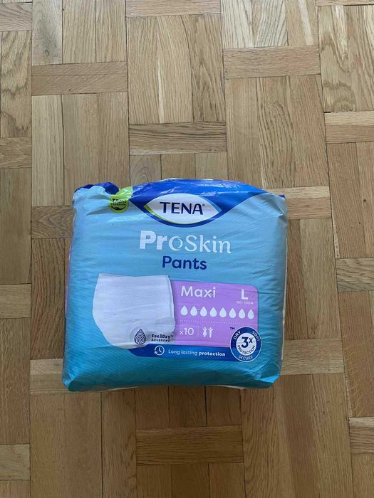 Pieluchomajtki Tena ProSkin pants rozmiar L zestaw 4 opakowań