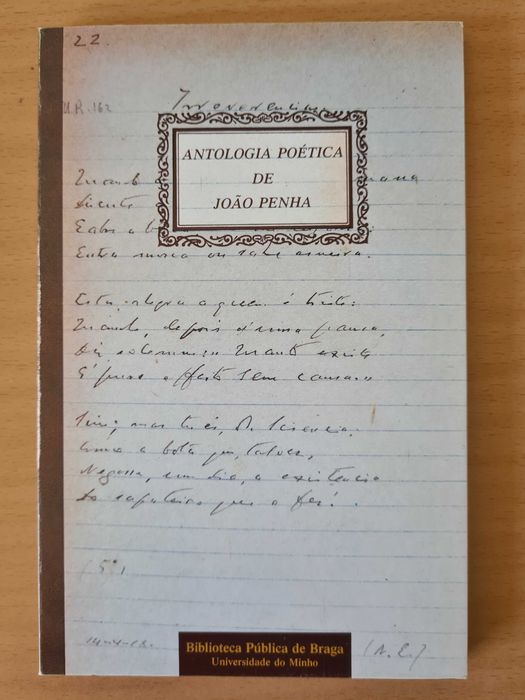 Livro "Antologia Poética de João Penha"