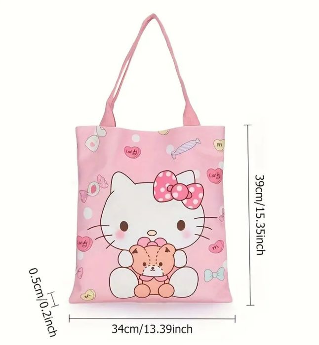 Śliczna Torebka Tote Bag Hello Kitty – Idealna na Codzień!