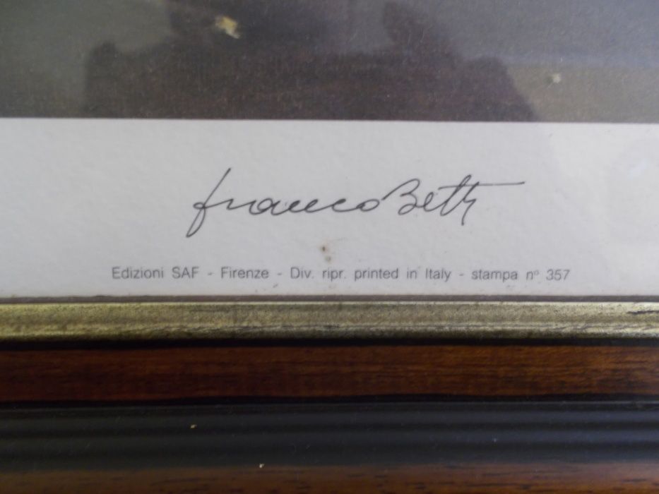 2 serigrafias italianas Franco Betti numeradas natureza morta