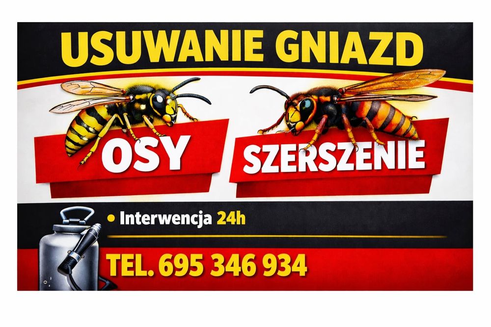 Oferuje Usuwanie gniazd szerszeni I os ,zbieranie roi