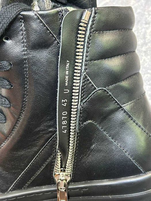Rick Owens GEOBASKET кеды 43 44  кросівки кеди чорні jumbo lace laces