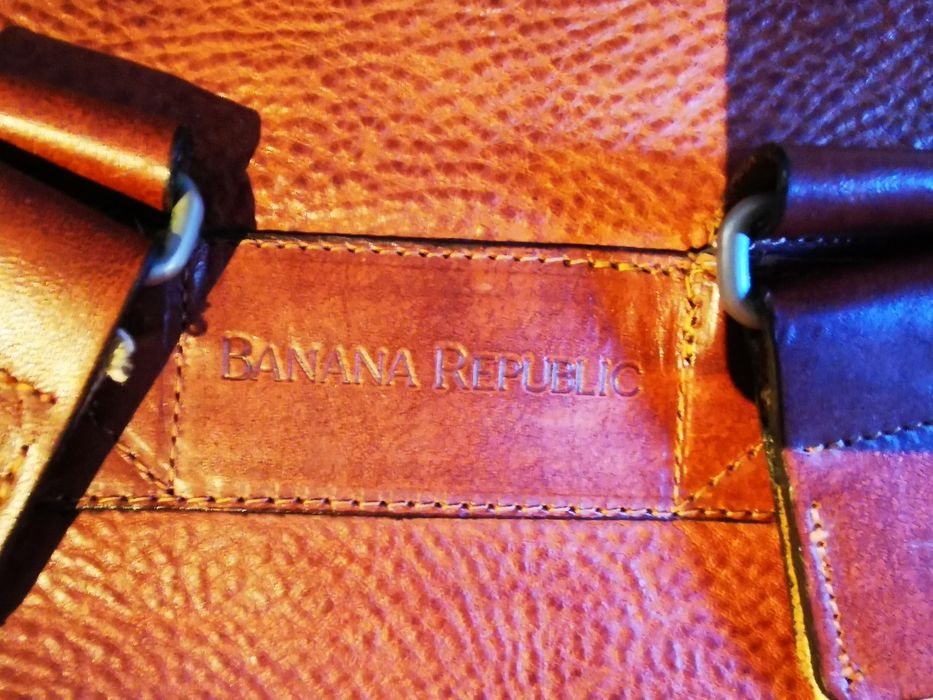 Mochila de pele vintage - Banana Republic