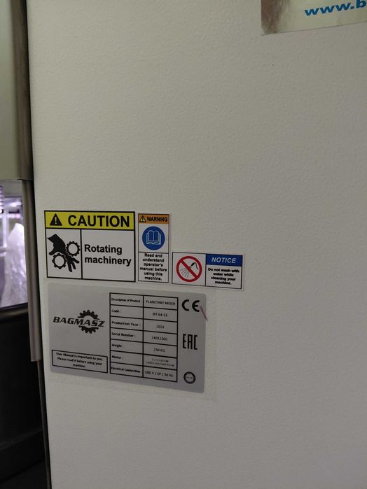 Ubijaczka cukiernicza IBT 60 litrów BAGMASZ