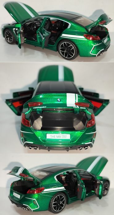 BMW M8 Manhart MH8 800 модель 1:24 JINLIFANG Метал звук свет