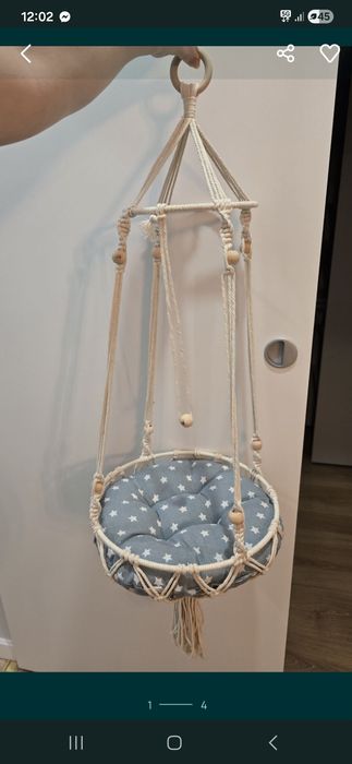 Huśtawka legowisko, welurowe siedzisko dla zwierzaka