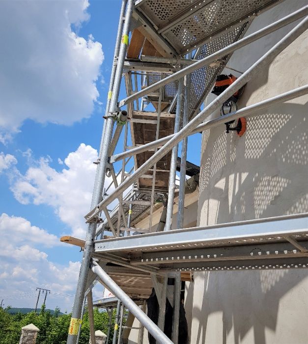 Rusztowanie elewacyjne Plettac Szalunki Podpory Stemple 100m2