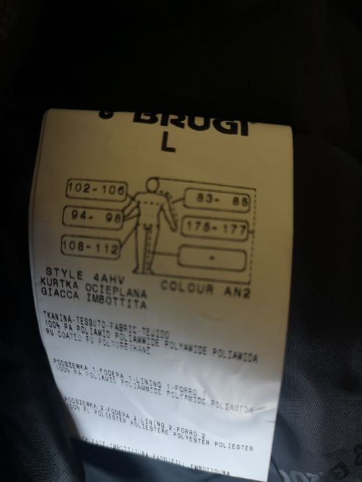 Męska kurtka narciarska BRUGI nowa z metkami! ROZMIAR L