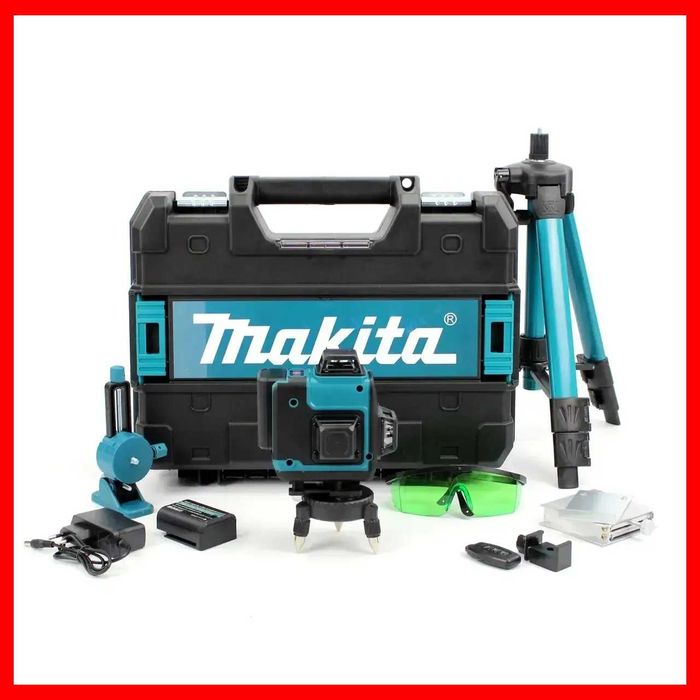 Акумуляторний лазерний нівелір Makita (SK700GDZ) 3D-4D рівень. Арт.123