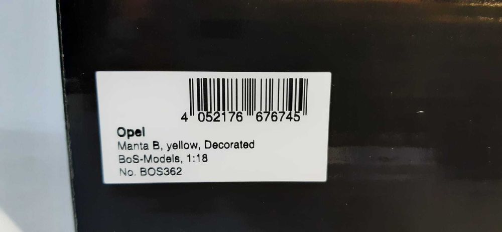 1/18 Opel Manta B - BOS Models