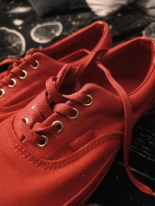 Buty trampki Vansy czerwone