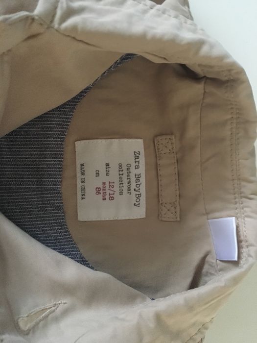 Wiosenny płaszczyk ZARA rozmiar 86