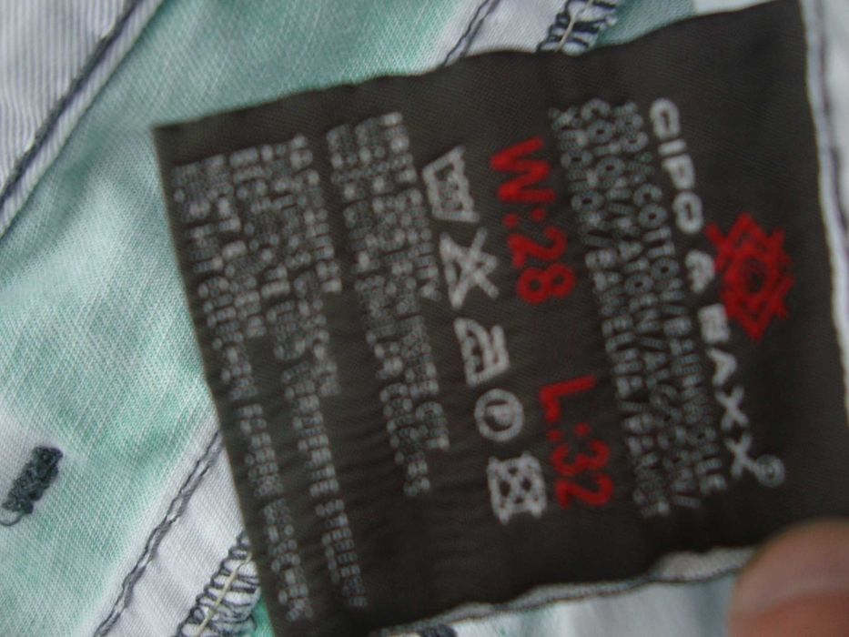 spodnie Jeans Cipo & Braxx roz 28 x 32 L  pistacjowe Super Nowe
