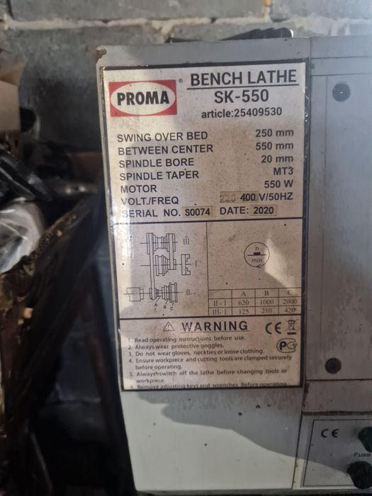 Tokarka Proma sk 550